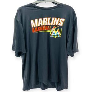 Marlins Baseball TX3 Cool Dri-Fit Short Sleeve T-Shirt Pullover Black Men's XL